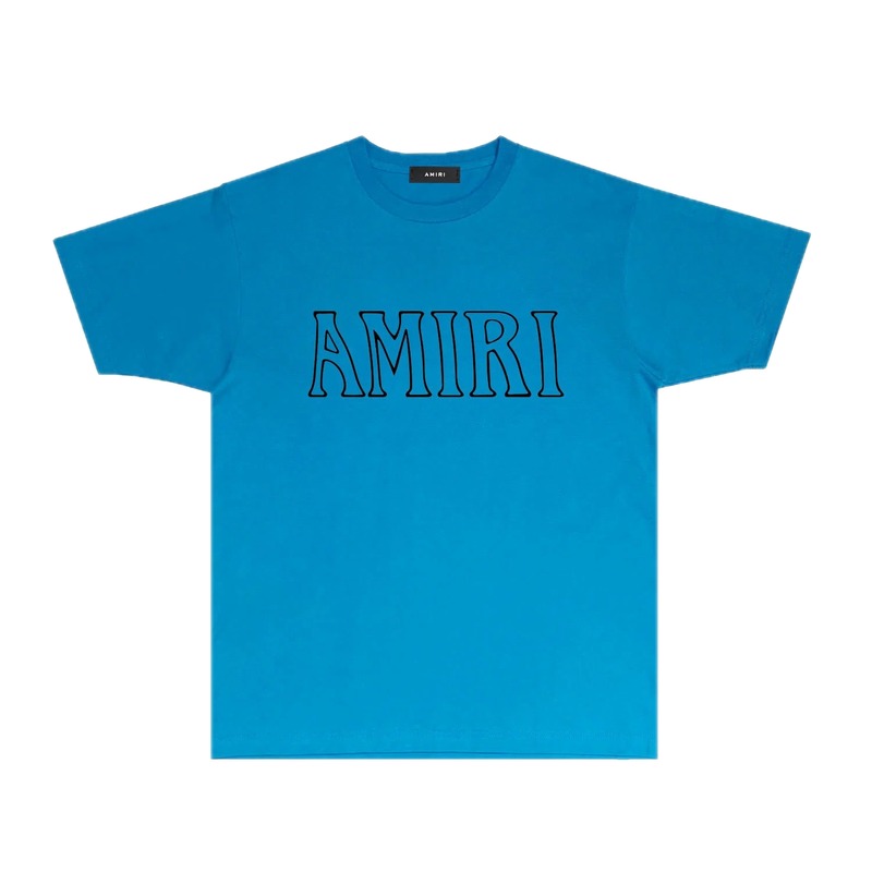 AMIRI minimalist blue T-shirt