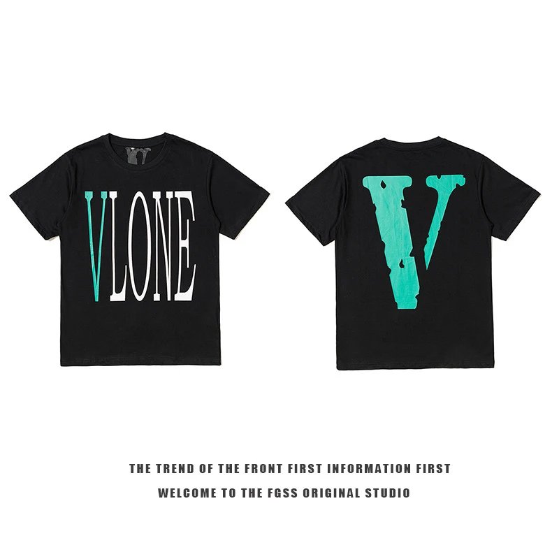 Vlone Lightweight Logo T-shirt Black Purple Vlone for Trend Styling