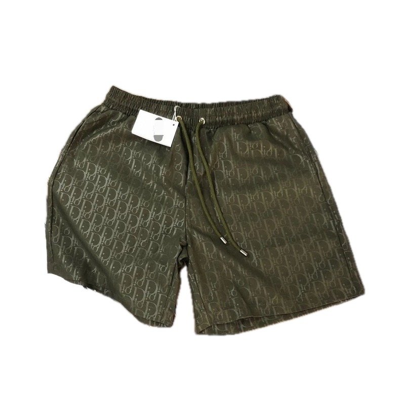 Dior Monogram Casual Army Green Shorts