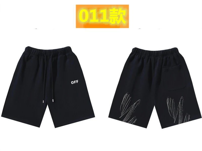 Off-White Style 011 Trendy Black Shorts