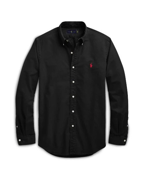 Ralph Lauren Black Button-Down Shirt Weekend Wear