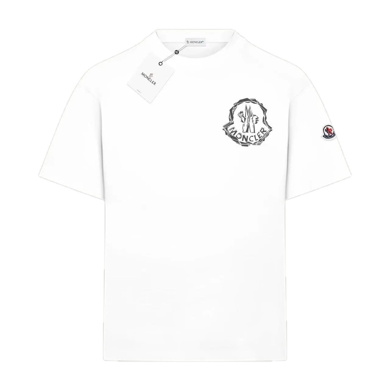 Moncler Printed Simple White T-shirt