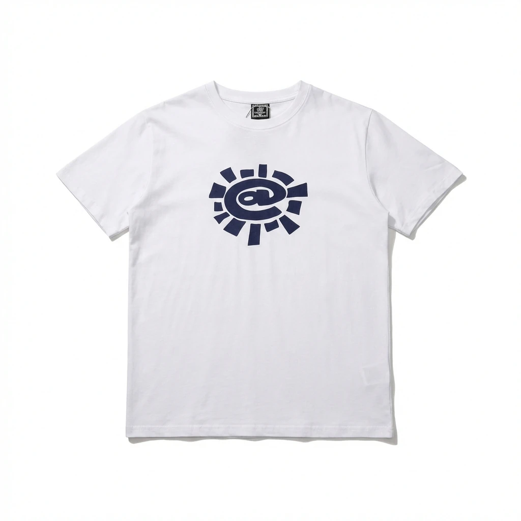 ADWYSD Printed Simple White T-shirt