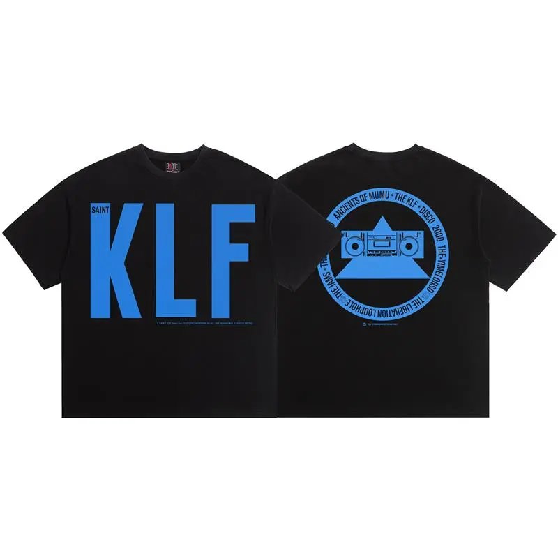 SAINT KLF Street Style Black Short-sleeve T-shirt