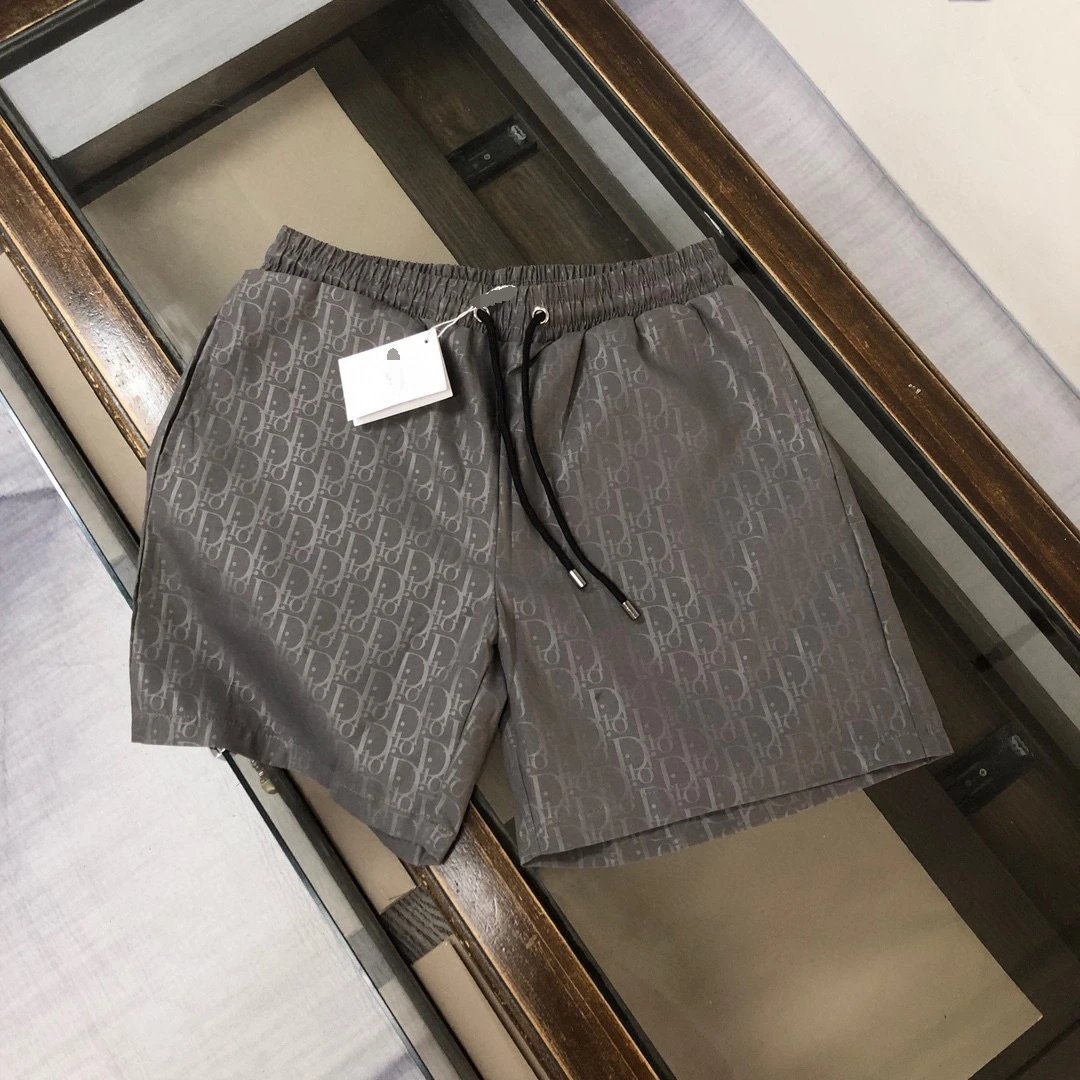Dior Oblique All-over Print Casual Grey Shorts