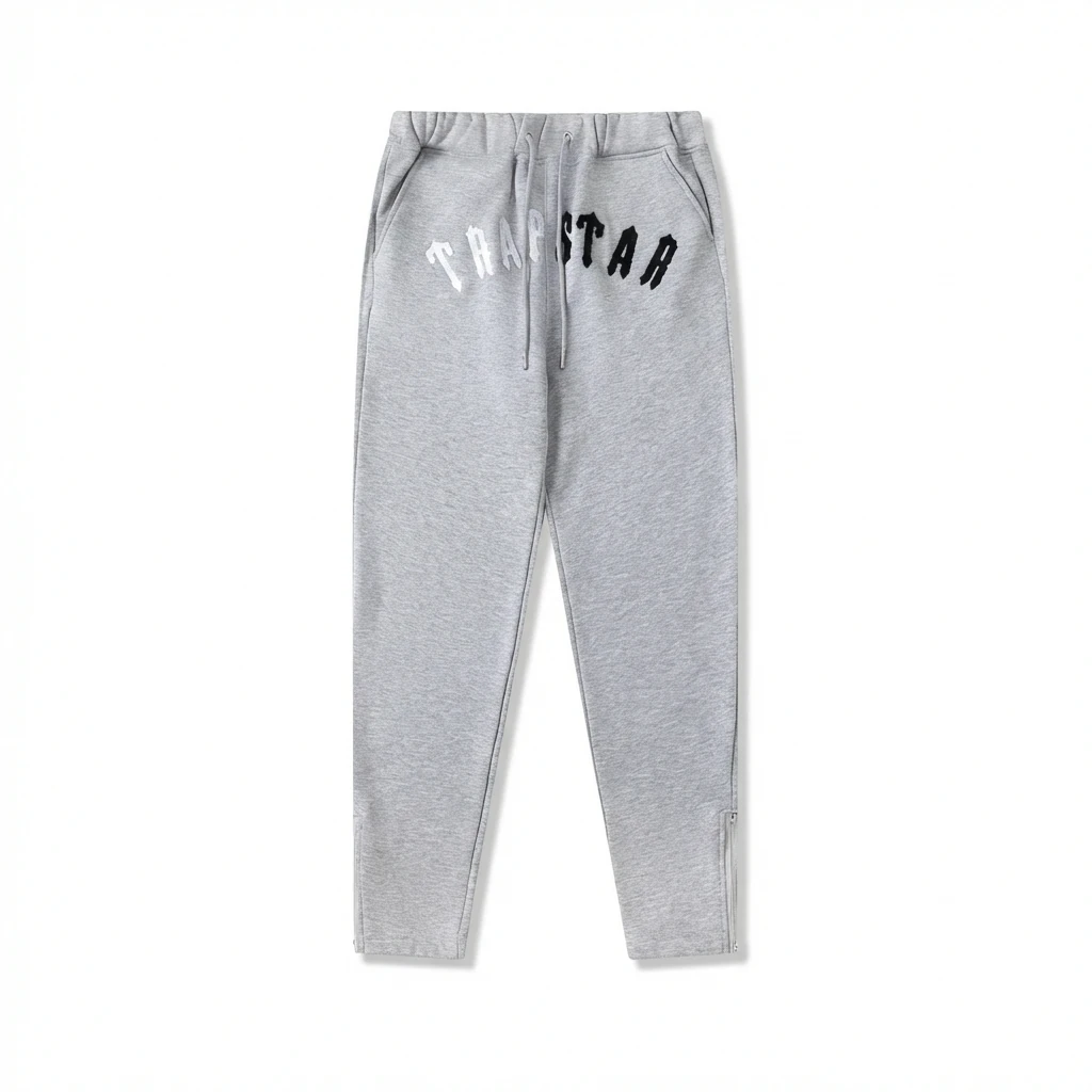 Trapstar Letter Style Grey Sweatpants