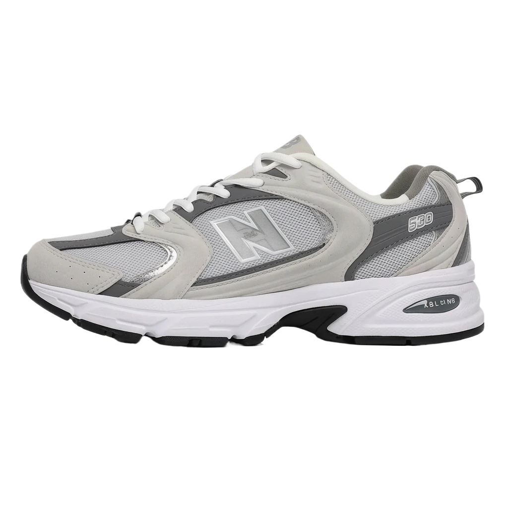 New Balance 580 retro-style gray sports shoes