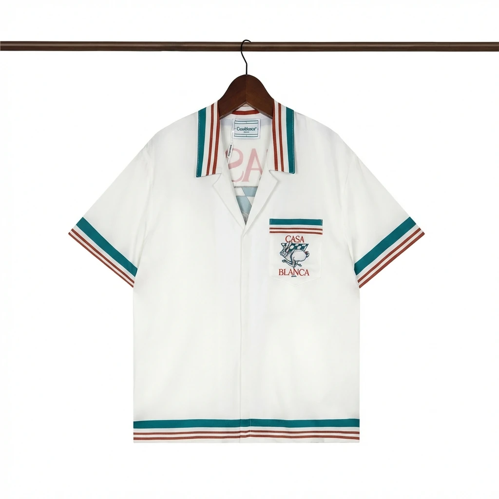 Casablanca retro-style white shirt