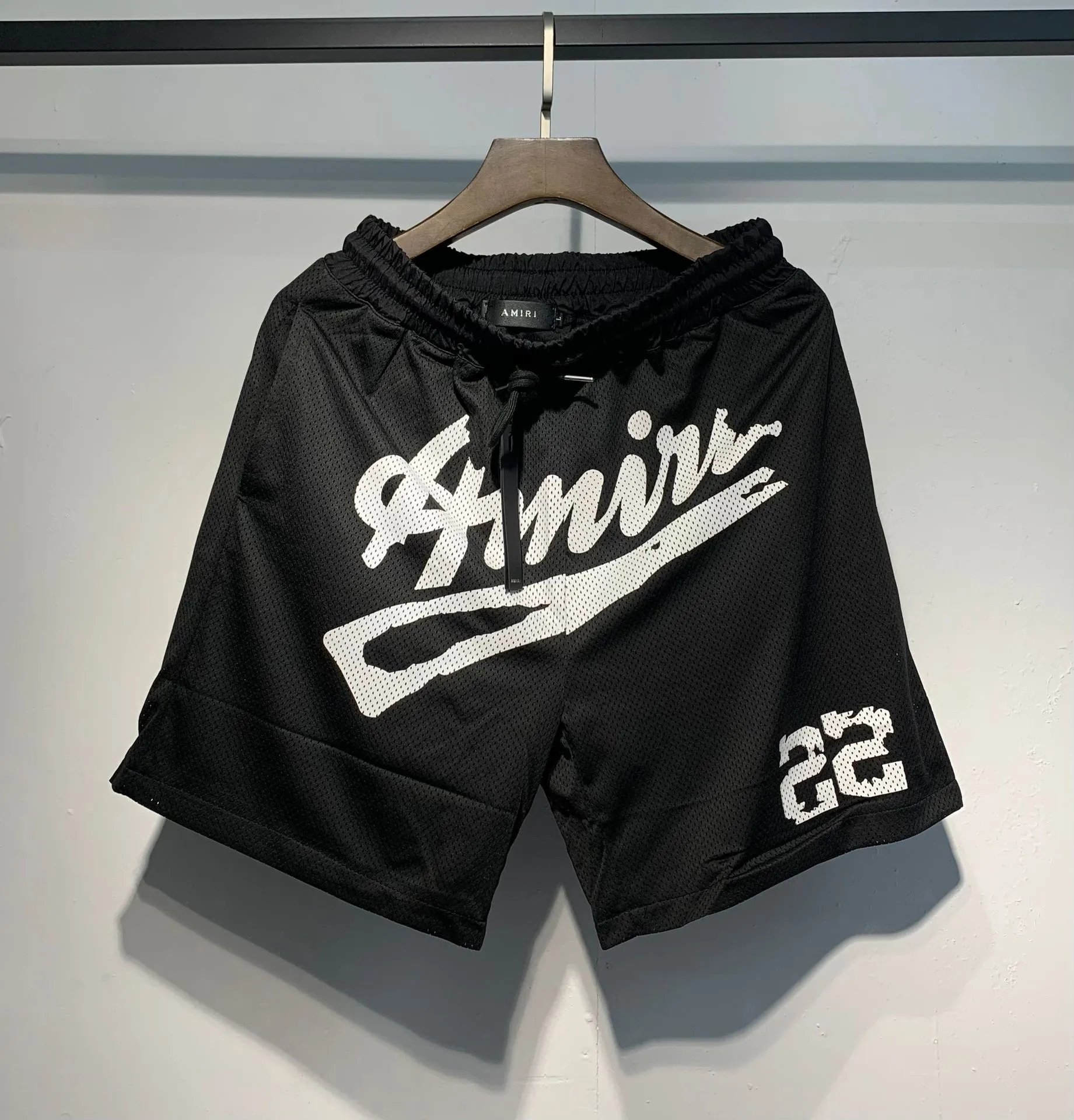 AMIRI Printed Street Style Black Shorts