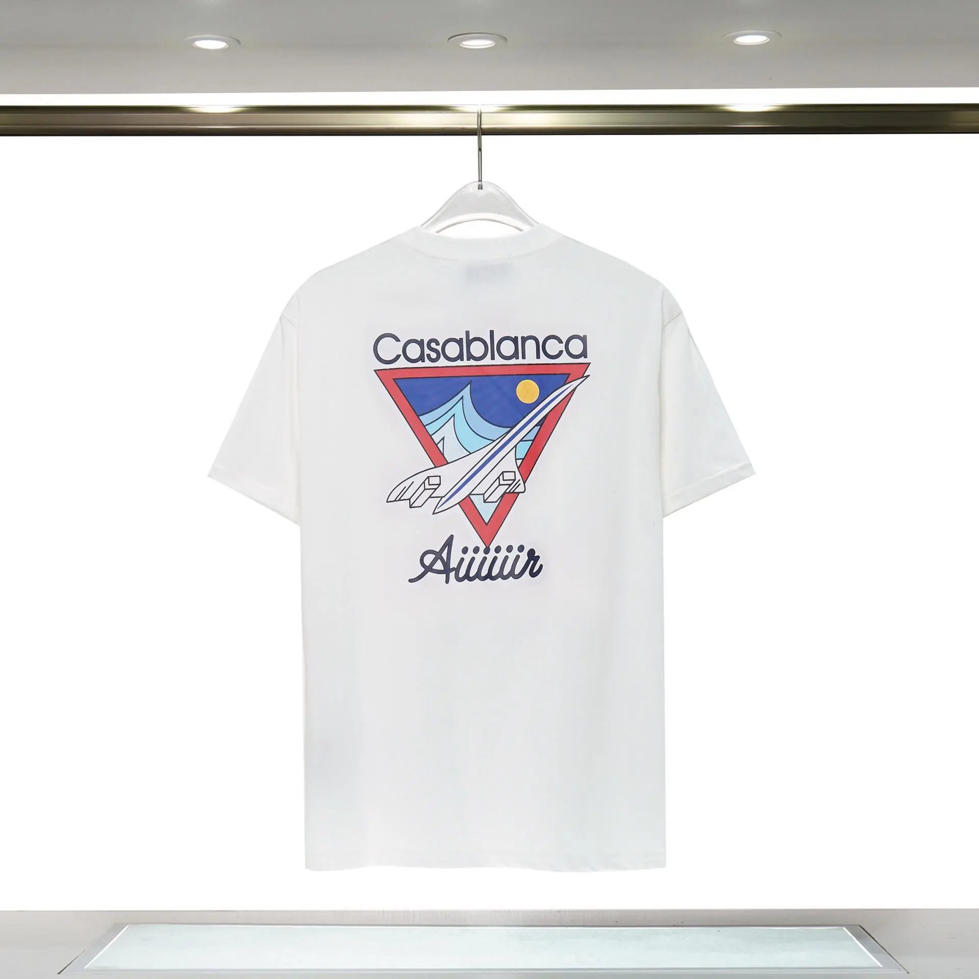 Casablanca Triangle Print White T-shirt