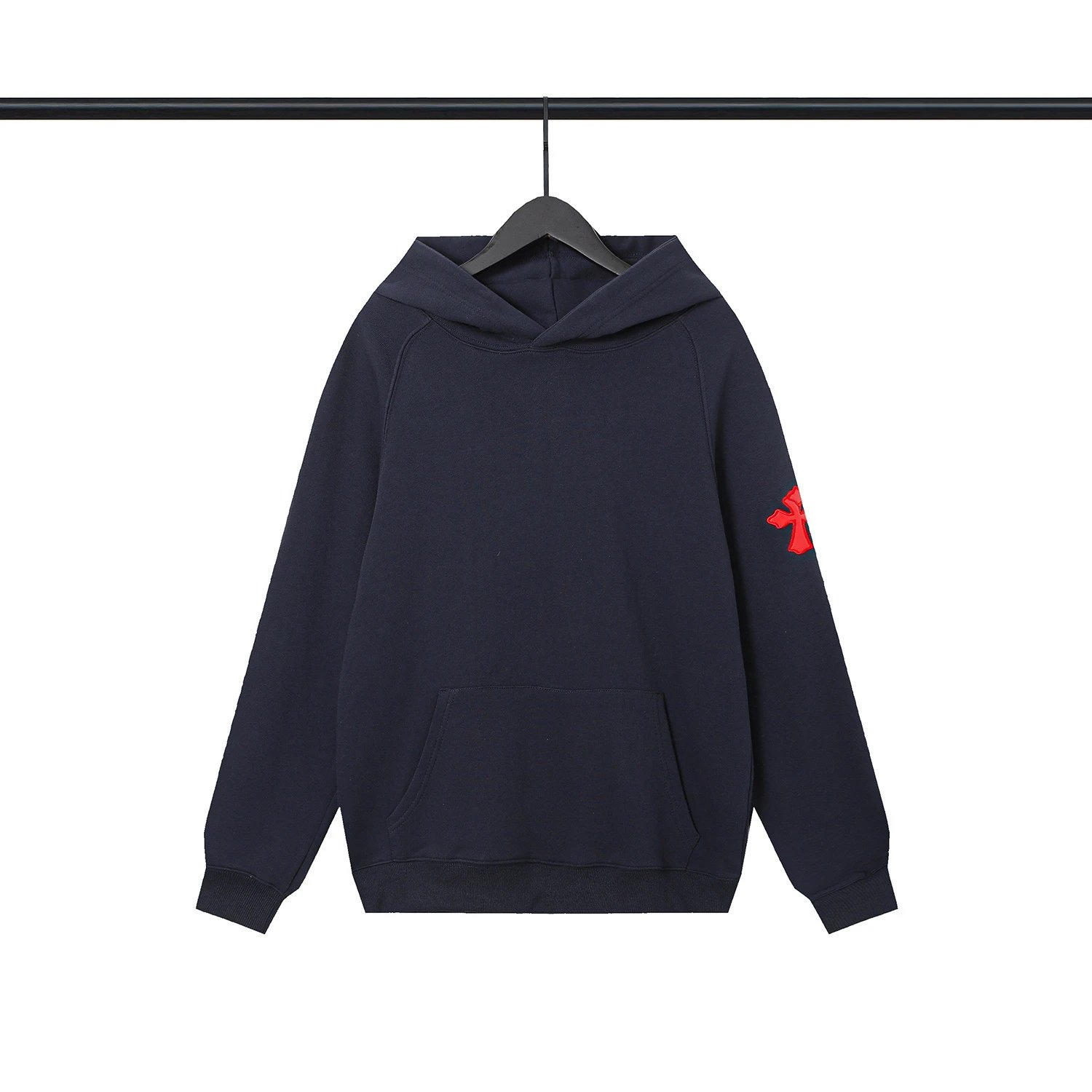 Chrome Hearts 2089-83 Navy Cross Graphic Hoodie Sport Casual