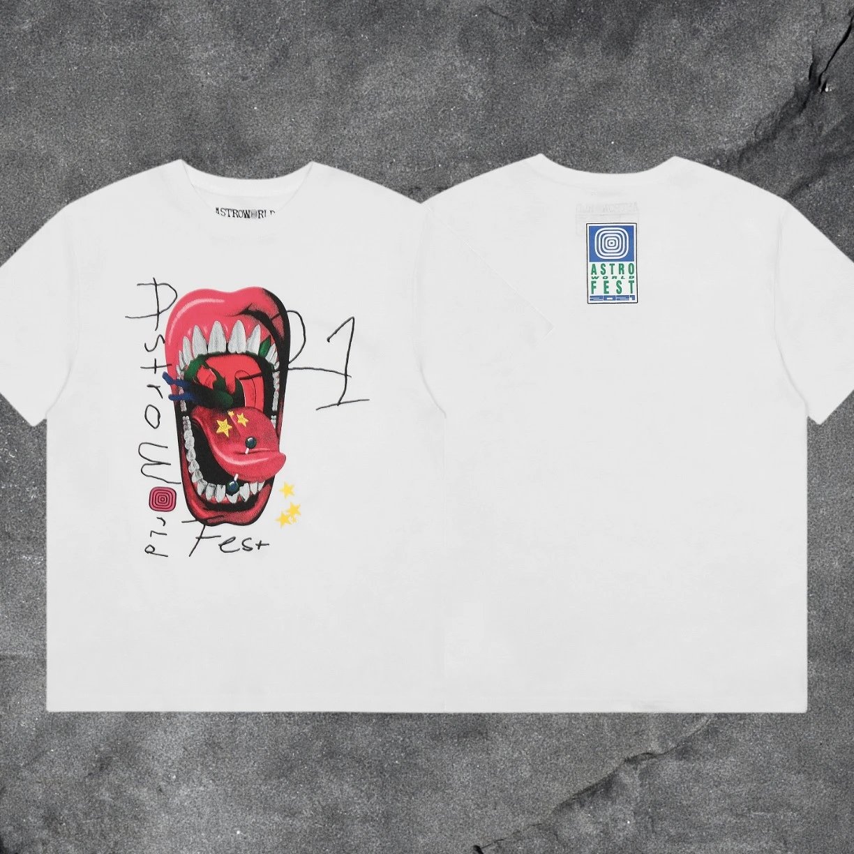 Denim Tears 2031-89 White Graphic T-Shirt Daily Styling