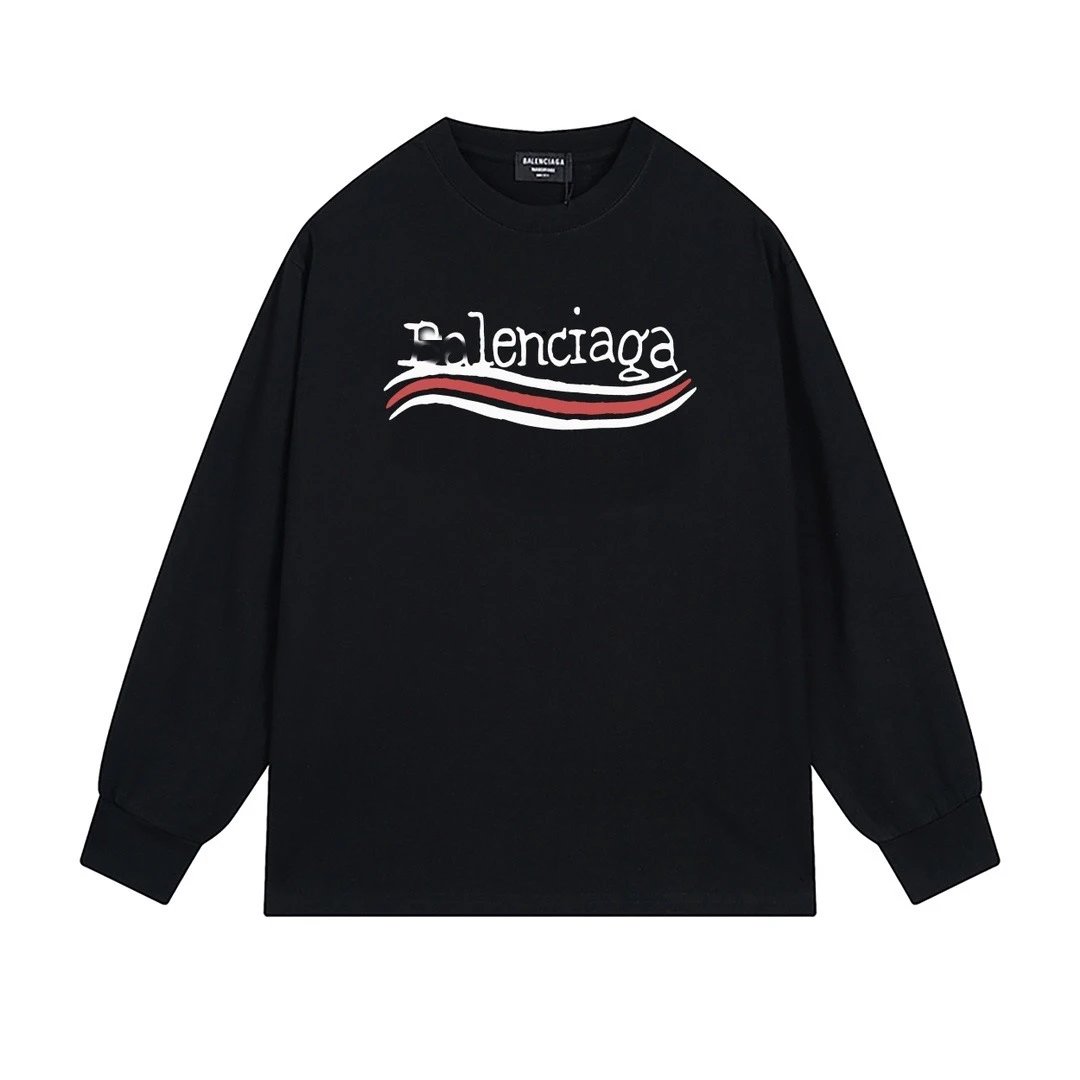 Balenciaga wavy black sweatshirt