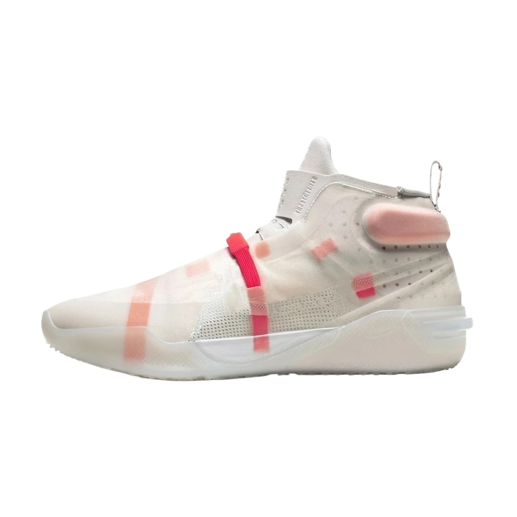 Nike high-top sporty pink and white shoes