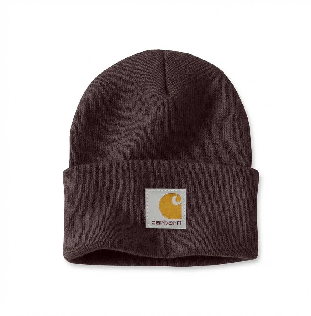 Carhartt solid color simple style dark brown hat