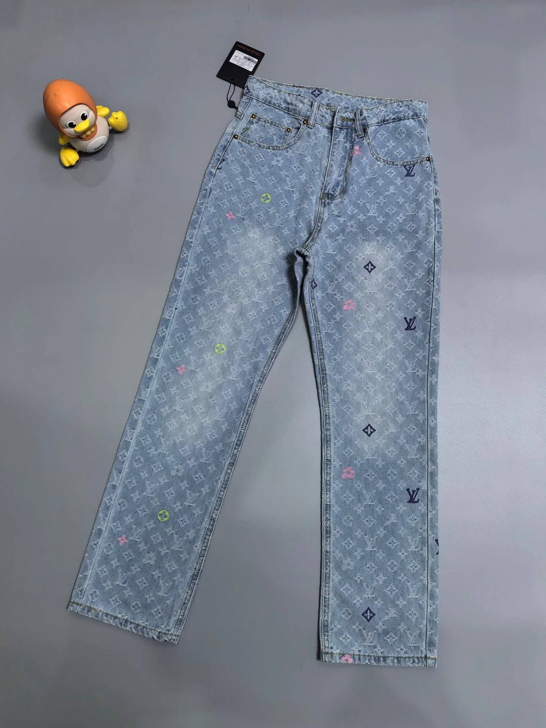 Louis Vuitton Light Blue Casual Monogram Jeans