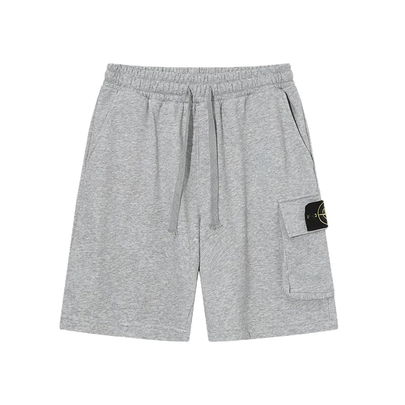 Stone Island Casual Workwear Style Gray Sweat Shorts