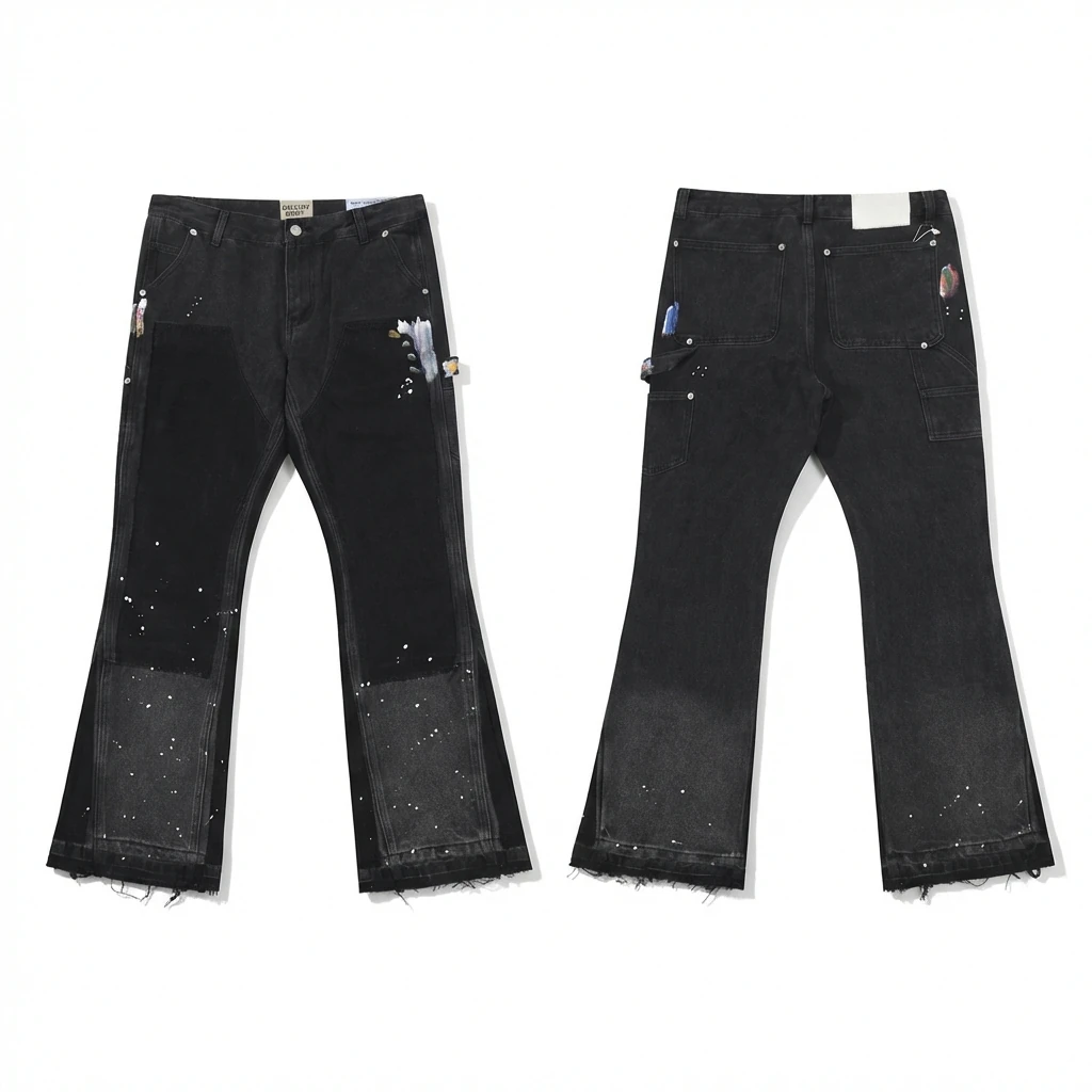 Gallery Dept Graffiti Style Black Jeans