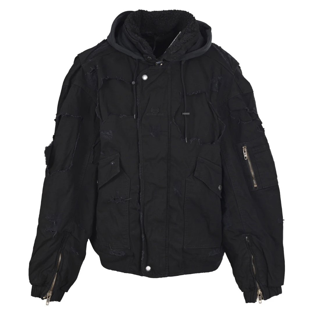 Utility Puffer Jacket - Cropped Hooded Shape With Layered Cargo Pockets Travel Edit