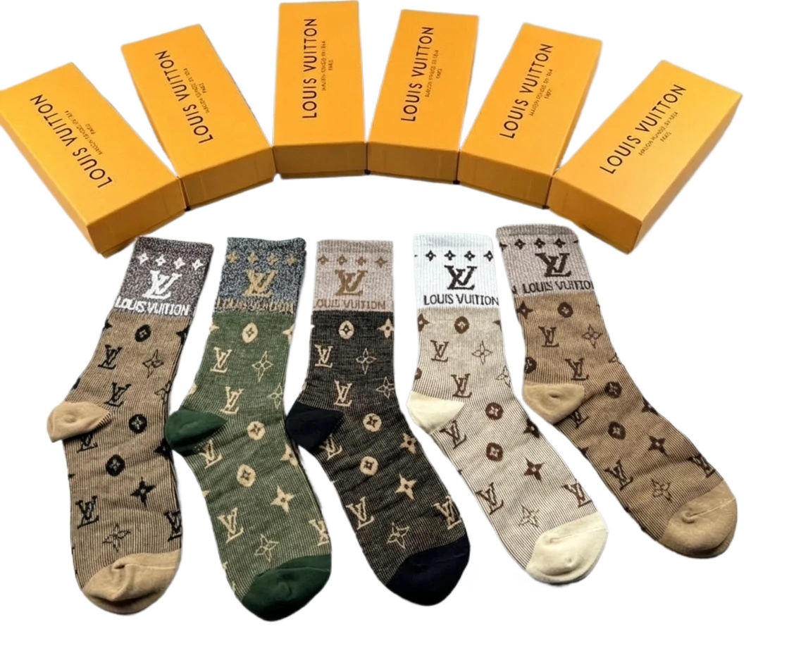 Classic retro-style socks of Louis Vuitton