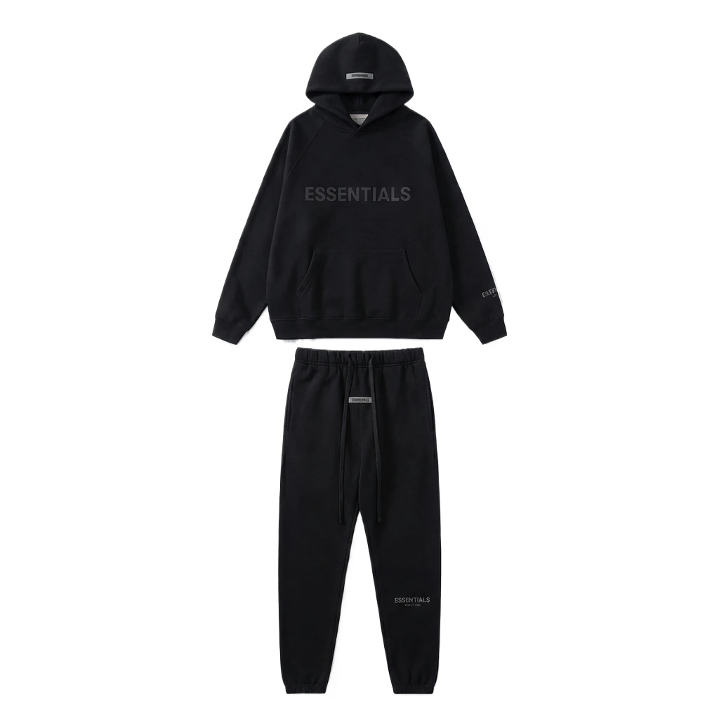 ESSENTIALS casual style black suit