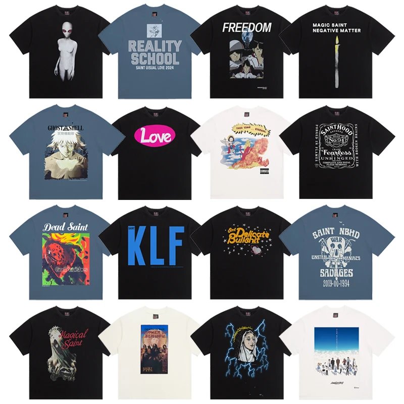 SAINT Trendy Brand Street Style Printed Multi-color T-shirt