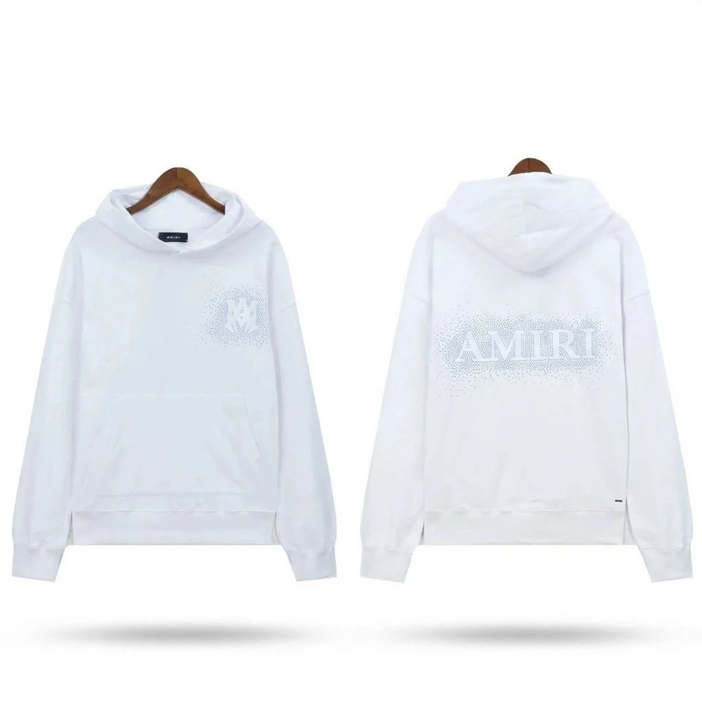 AMIRI Hot Drill Trend Brand White Sweatshirt