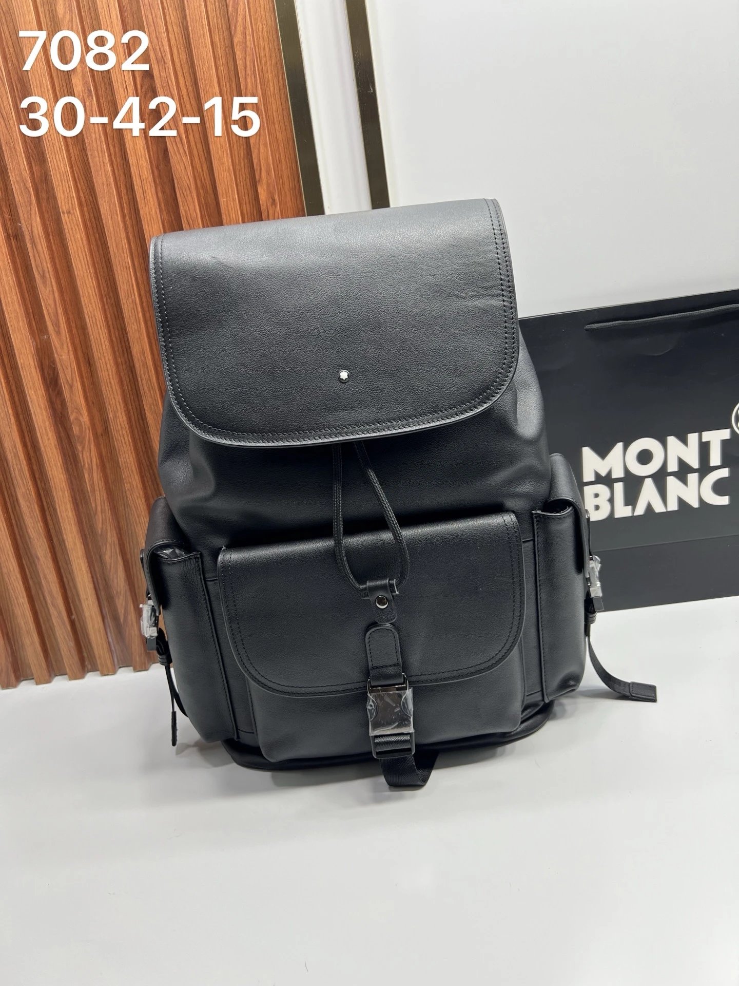 Montblanc Backpack Black Compact Buckle