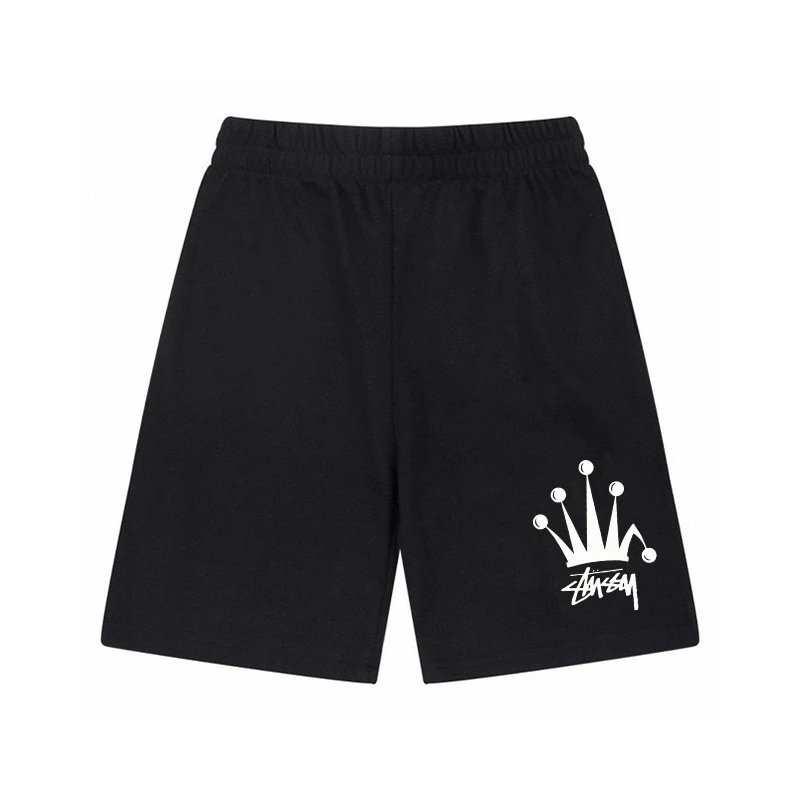 Stussy Crown Trendy Cool Black Shorts