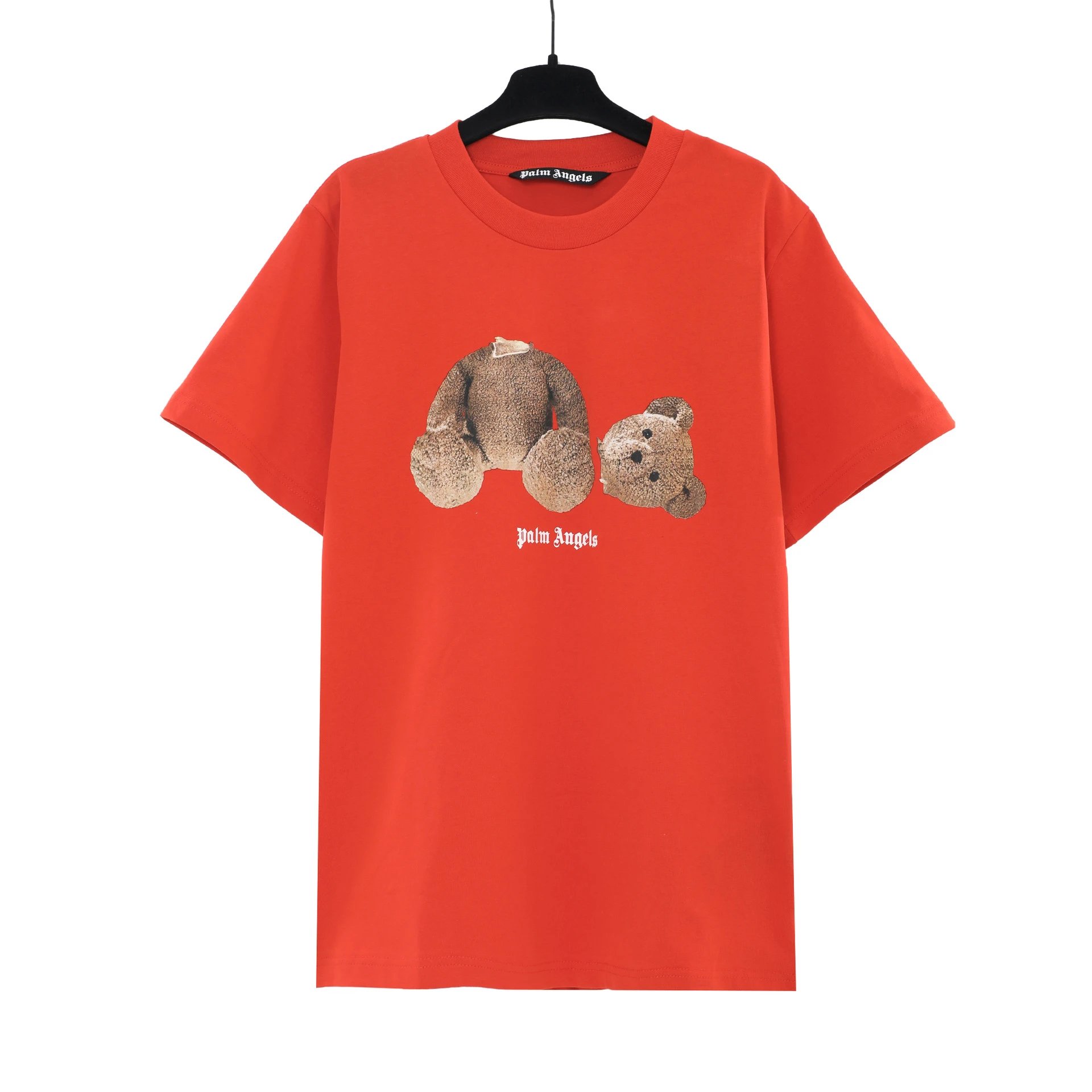 Palm Angels Sport Bear graphic T-shirt White Colorful Bear for Warm Weather