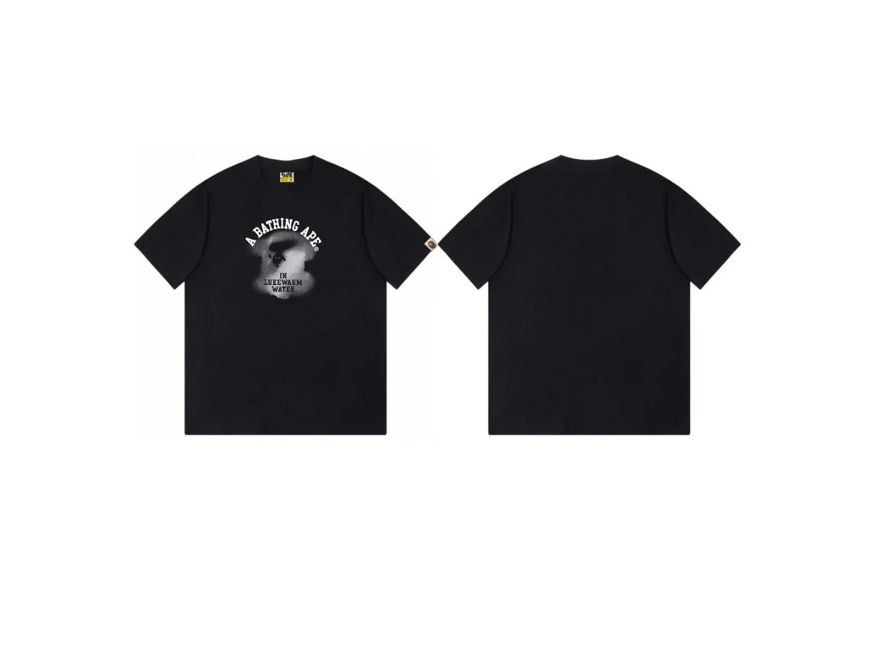Bape Ape Head Minimalist Style Black T-shirt