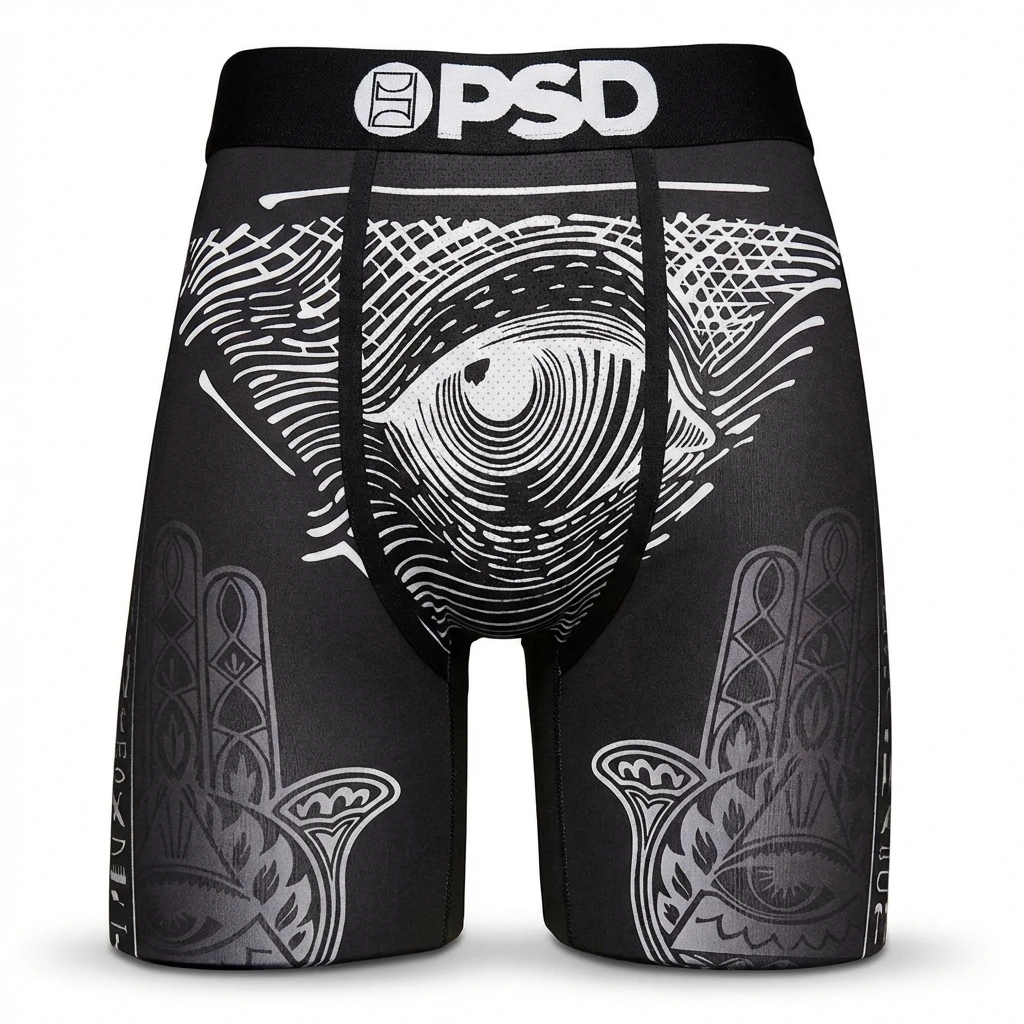 PSD trendy brand dark style boxer shorts