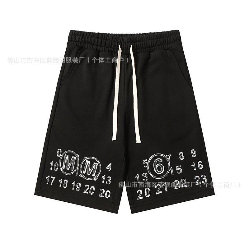 Maison Margiela digital print style shorts