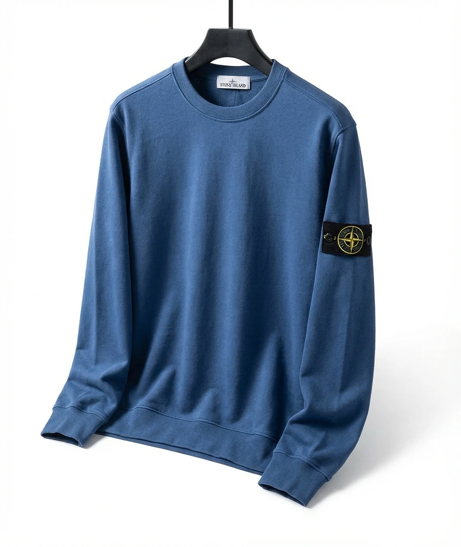 Stone Island blue casual sweatshirt