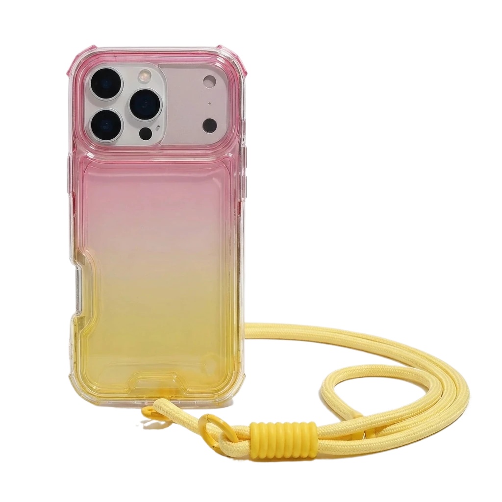Apple Gradient Transparent Style Phone Case
