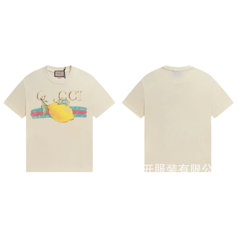 Gucci Vintage-style Off-white Lemon Print T-Shirt