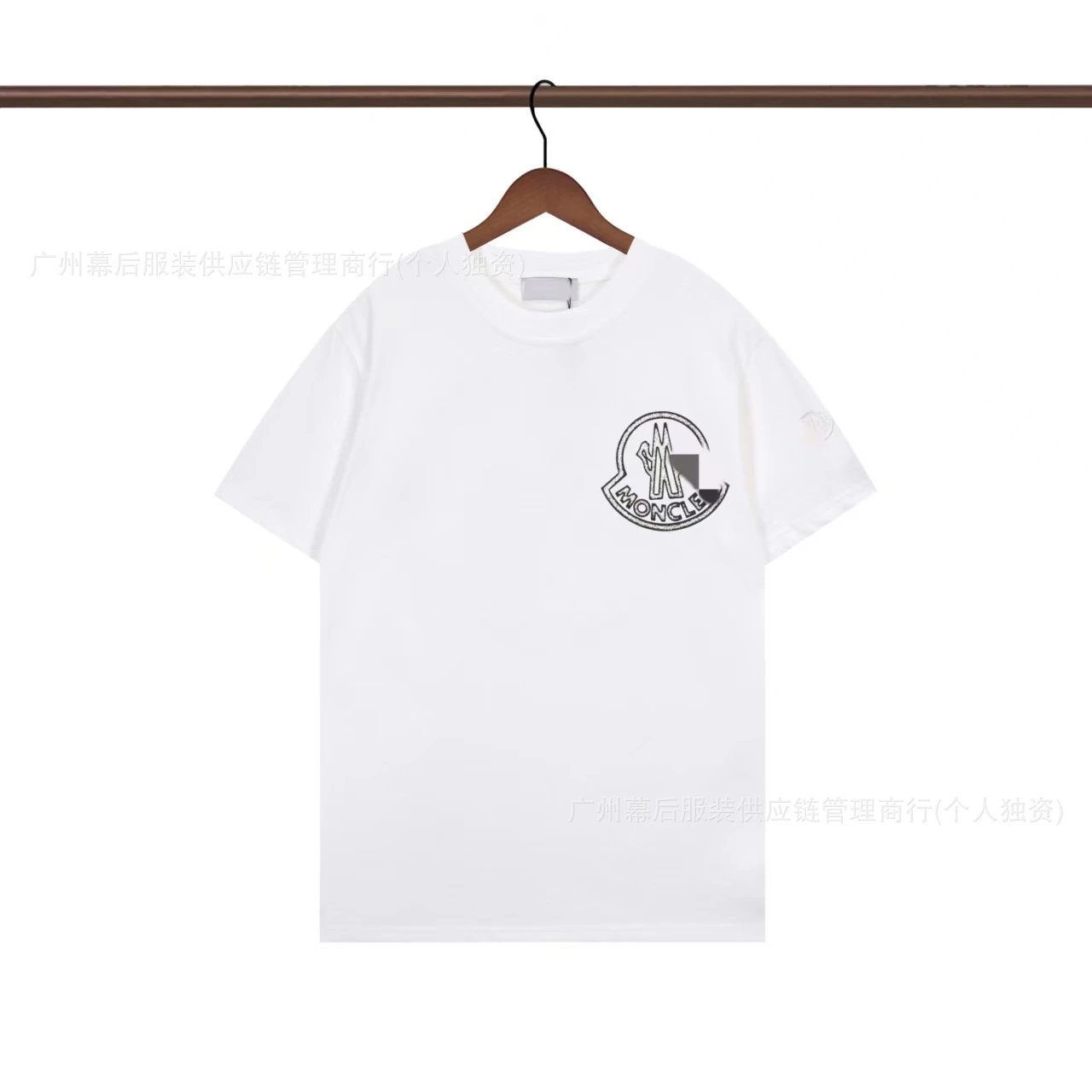 Moncler Logo Casual Style White Short-sleeve T-shirt