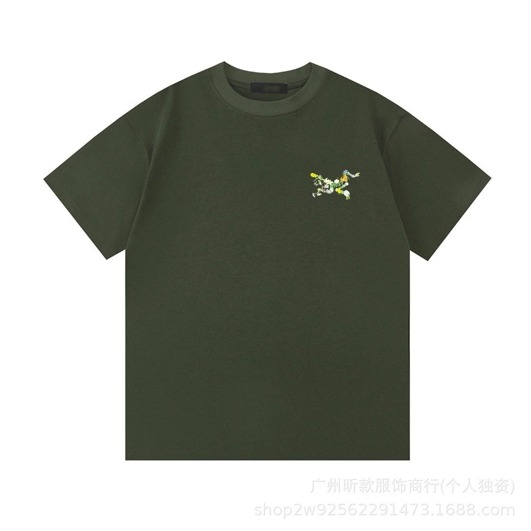 Arc'teryx Floral Logo Outdoor-style Army Green T-Shirt