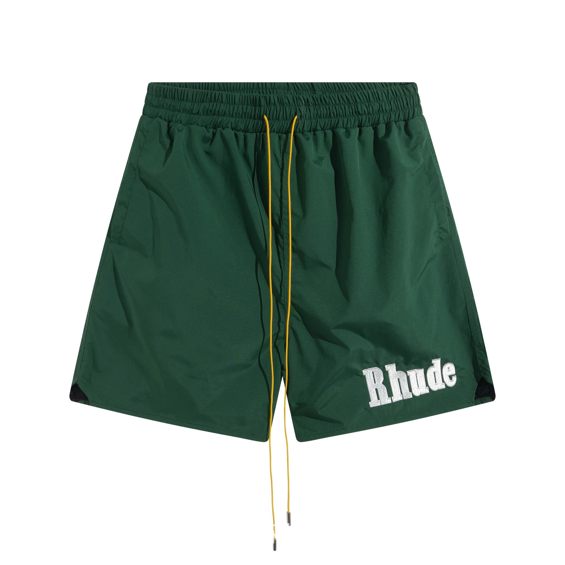 RHUDE Sporty Style Dark Green Shorts