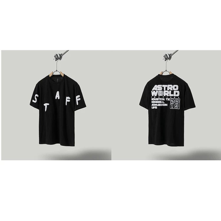 Travis Scott Astroworld Street Style Black T-Shirt