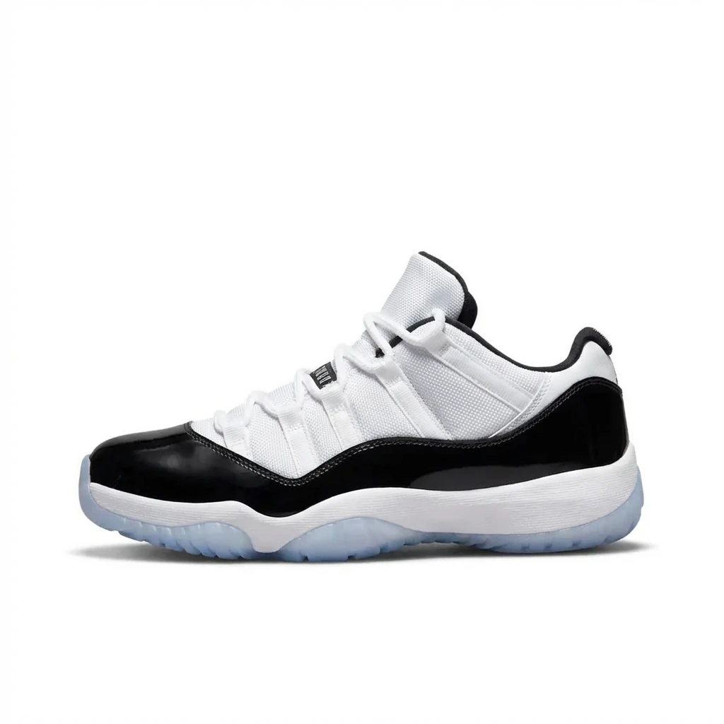 Jordan 11 Black and White Trendy Sports Shoes