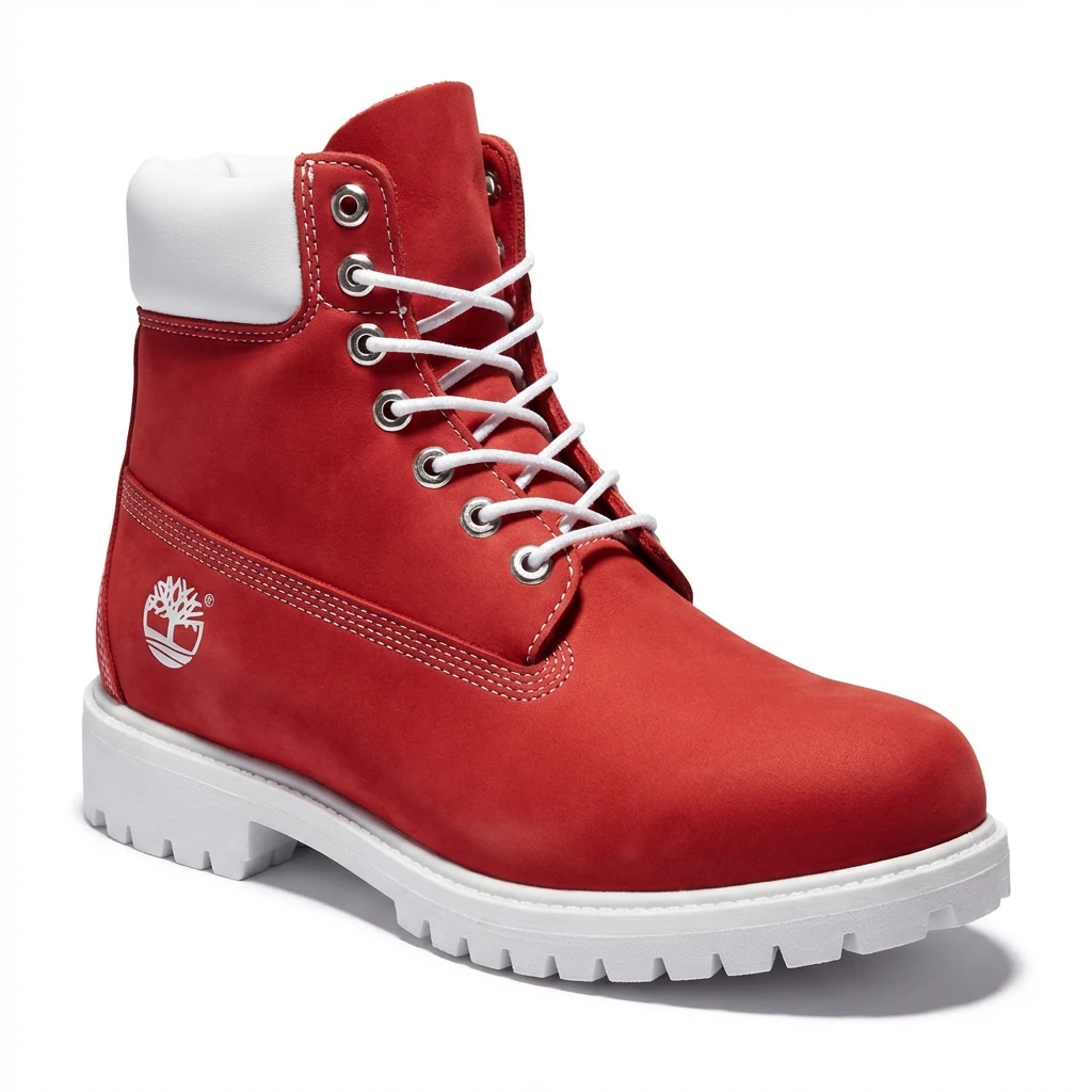 Timberland classic high-top red boots