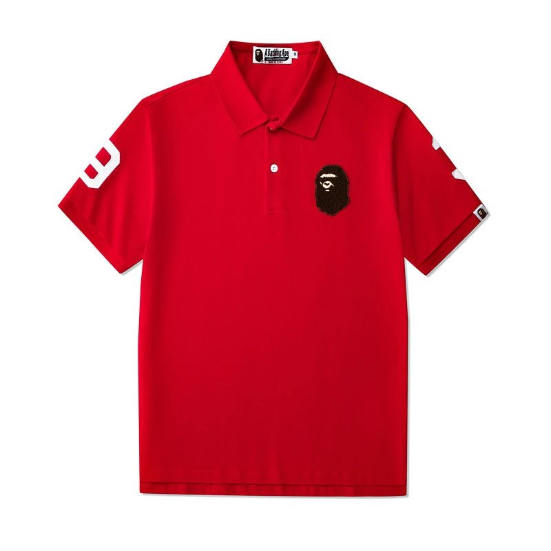 BAPE Travel Polo shirt White Polo Ape with Modern Look