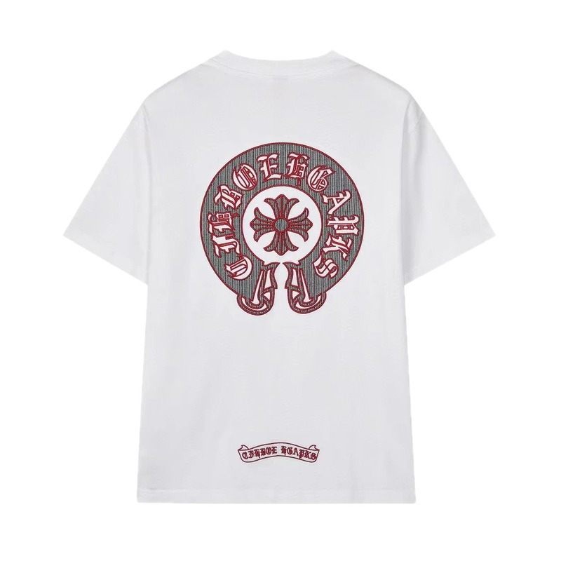 Chrome Hearts Vintage Embroidered Horseshoe White T-Shirt