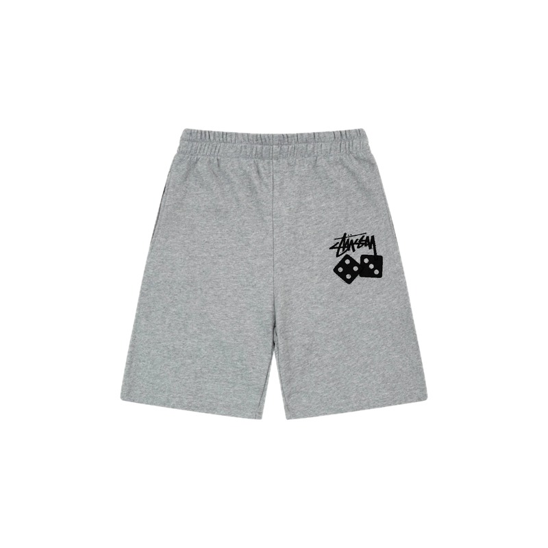 Stussy Dice Trendy Brand Grey Shorts