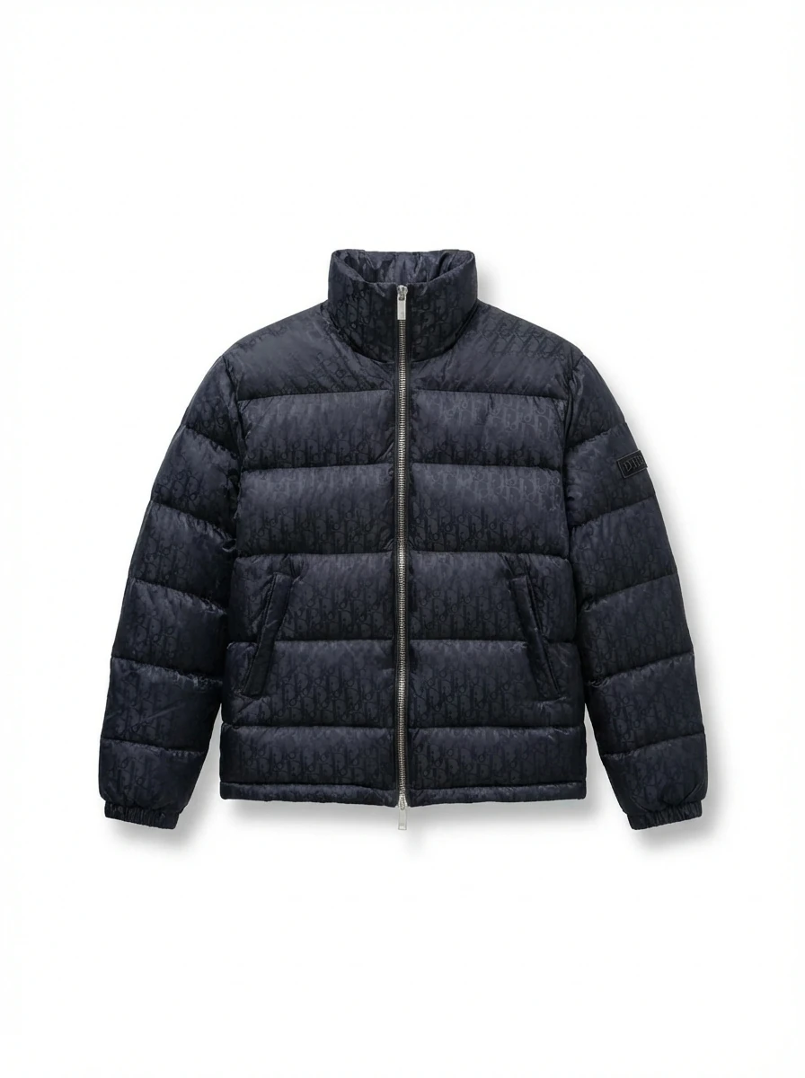 Dior's classic fashionable black down jacket