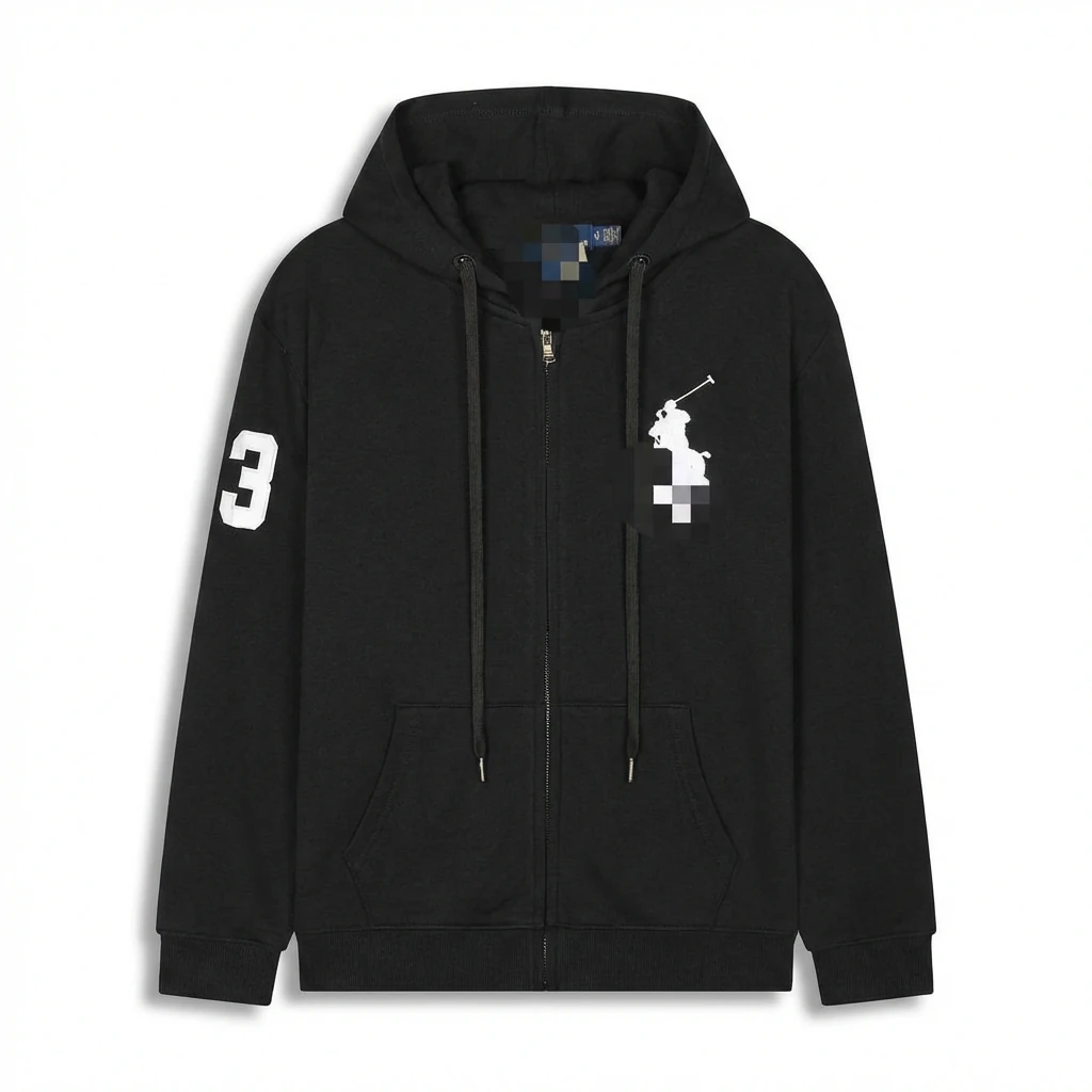 Ralph Lauren sporty black hoodie