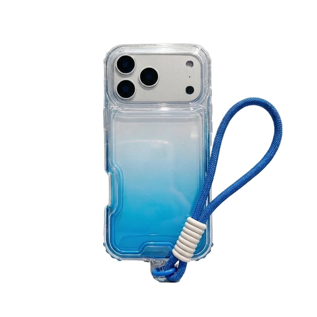 Apple Gradient Trendy Blue Phone Case