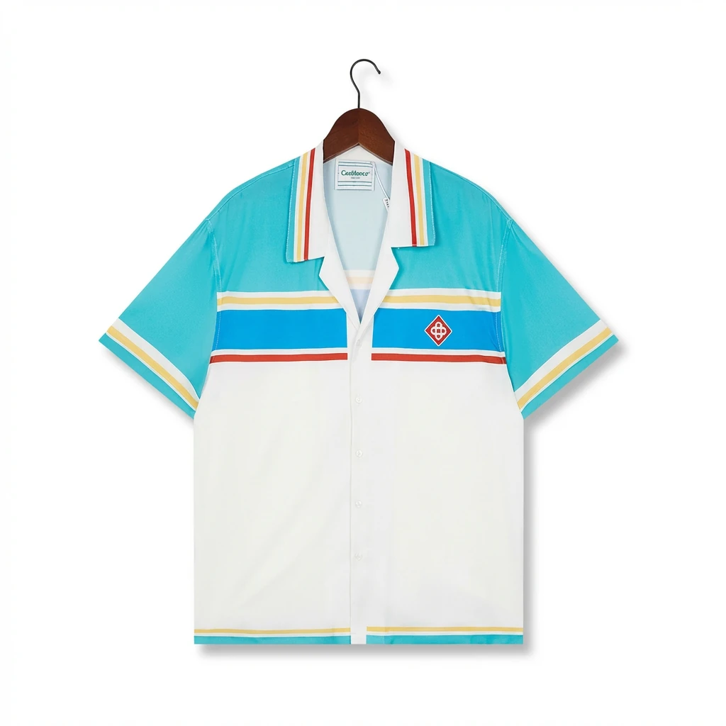 Casablanca striped retro-style shirt