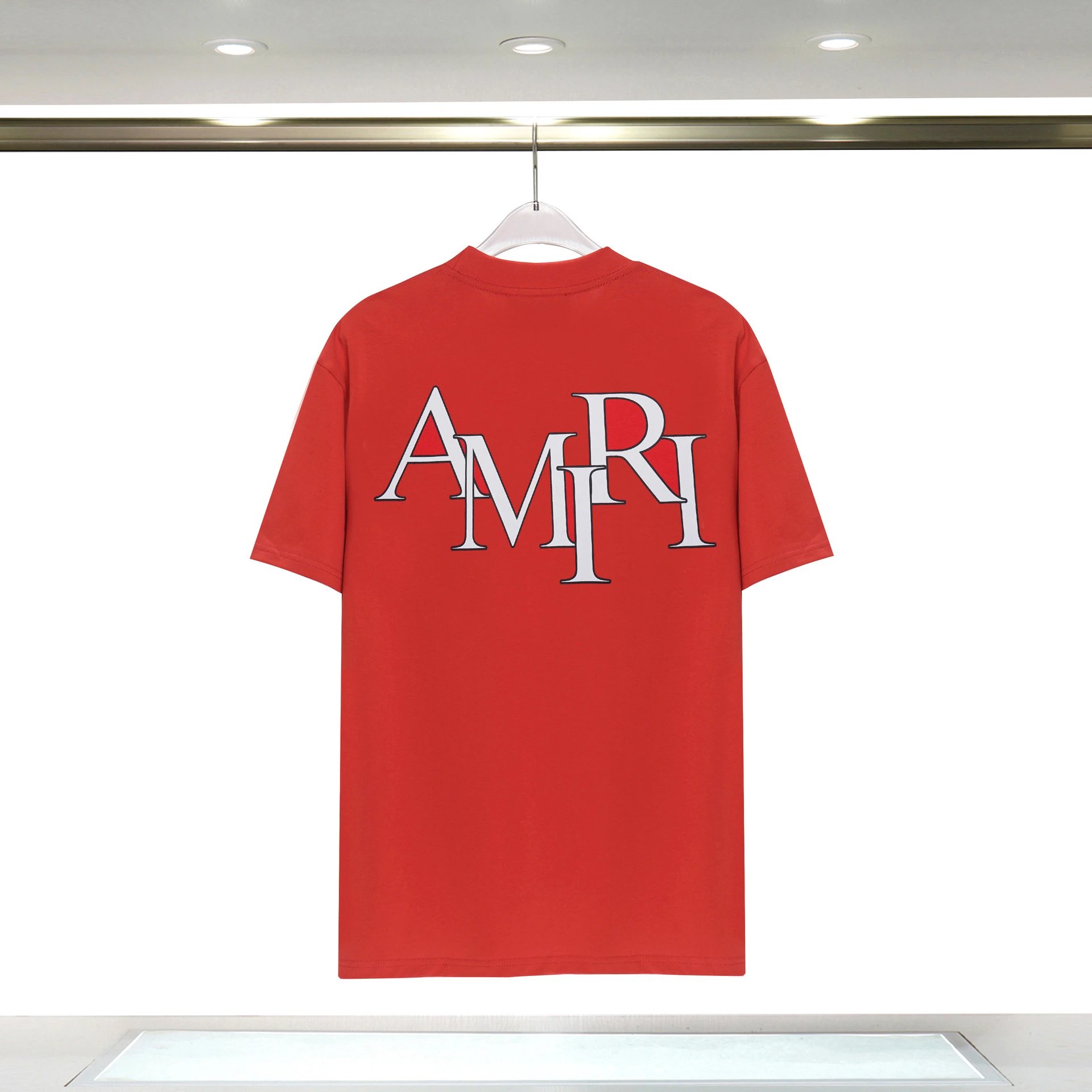 Amiri Gift Ready Graphic T-shirt White Blue Amiri with Fresh Pattern